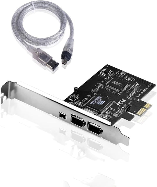 Desktop PCI-E Expresskarte Express Card FireWire PCI Express Schnittstellenkarte 1394a IEEE1394 Controller Erweiterungskarte mit 4 zu 6-Pin Kabel - Euroharry GmbH