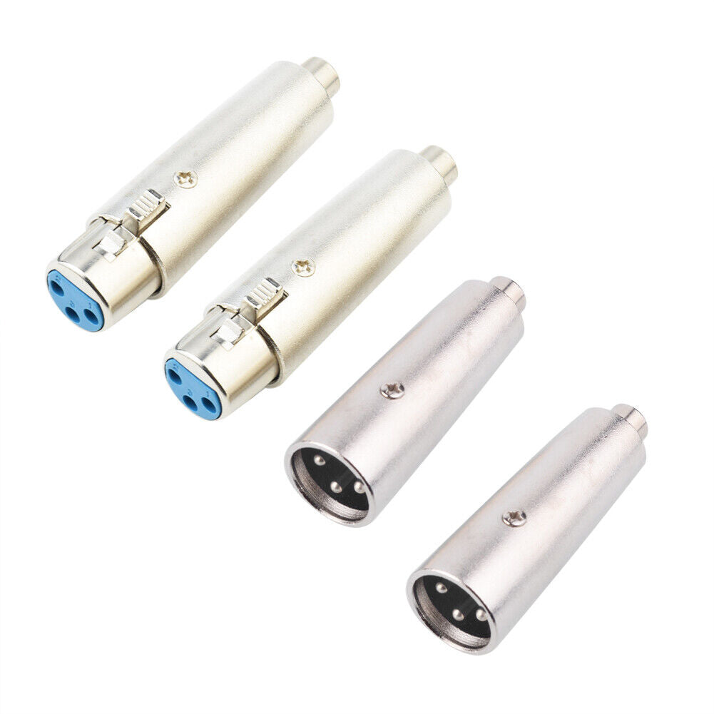 XLR-auf-Cinch-Adapter für Audiomikrofon, 3-polig, XLR-Buchse auf Cinch-Buchse