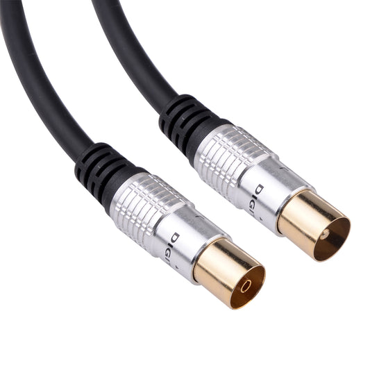 TV Antennenkabel Koax Stecker zu Koax Kupplung Premium OFC Koaxialkabel