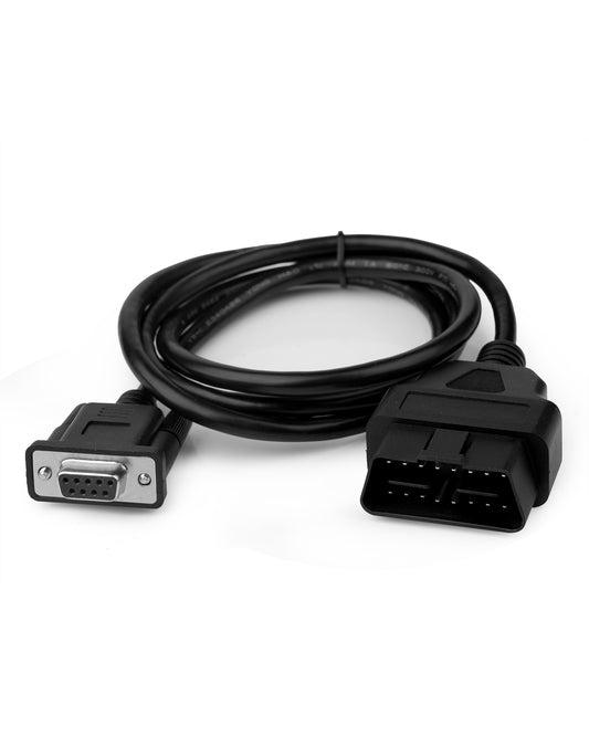 Diagnose-Verlängerungskabel, 16-poliges für OBD2-zu-RS232-DB9-Auto-Diagnose-Schnittstellenadapter-Verlängerungskabel-Anschluss für OBD-II-Motorsystem-Diagnosewerkzeuge