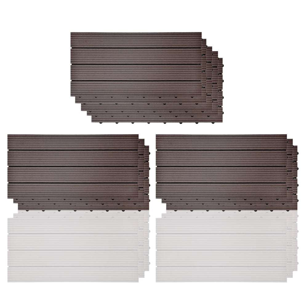 2㎡ 30x60 cm WPC Fliese Terrassenfliesen Klickfliese balkonfliesen - Euroharry GmbH