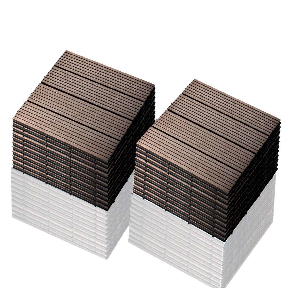 1㎡ 30x30 cm WPC Fliese Terrassenfliesen Klickfliese balkonfliesen - Euroharry GmbH