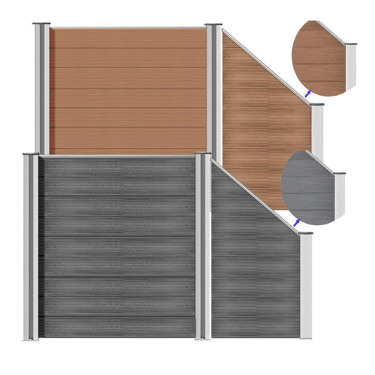 WPC Zaun Sichtschutzzaun Farbe - Euroharry GmbH