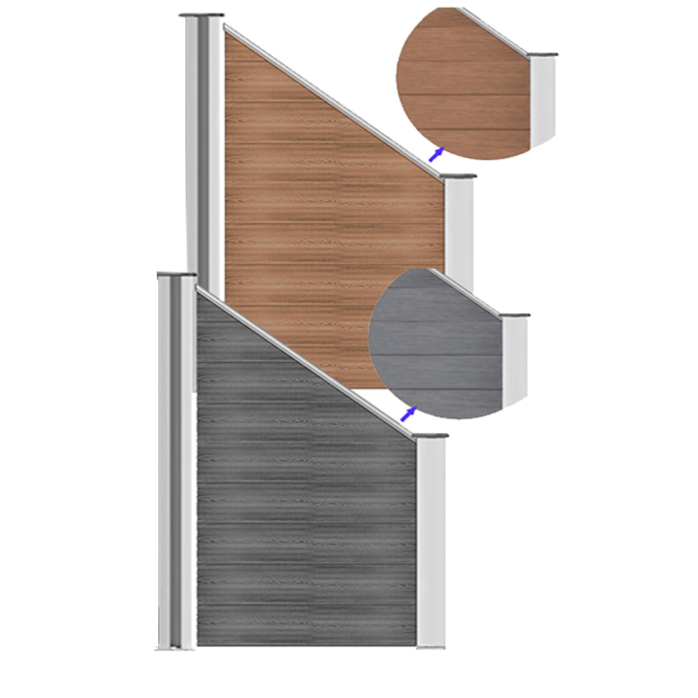 WPC Zaun Sichtschutzzaun Farbe - Euroharry GmbH