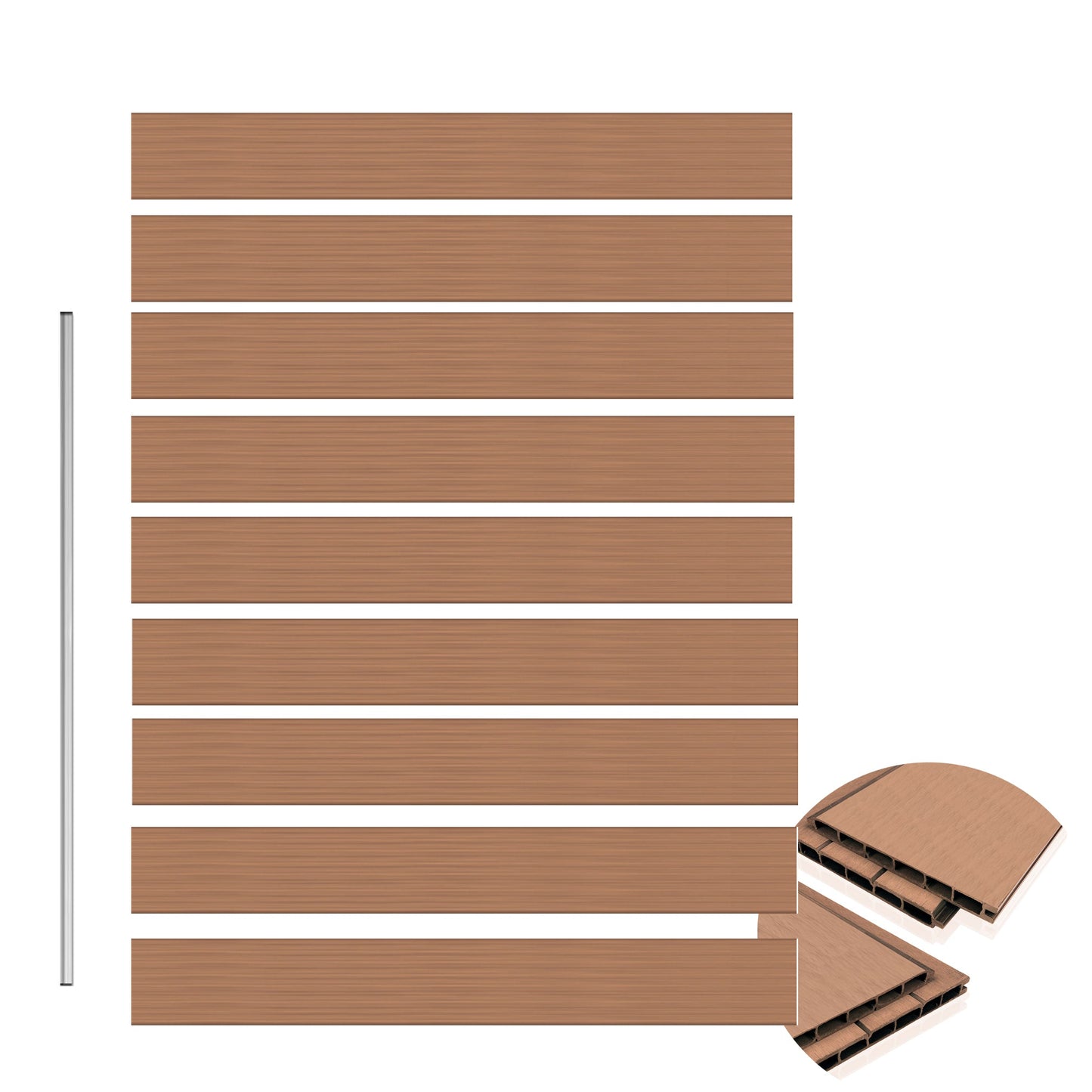 WPC Zaun Sichtschutzzaun Farbe - Euroharry GmbH