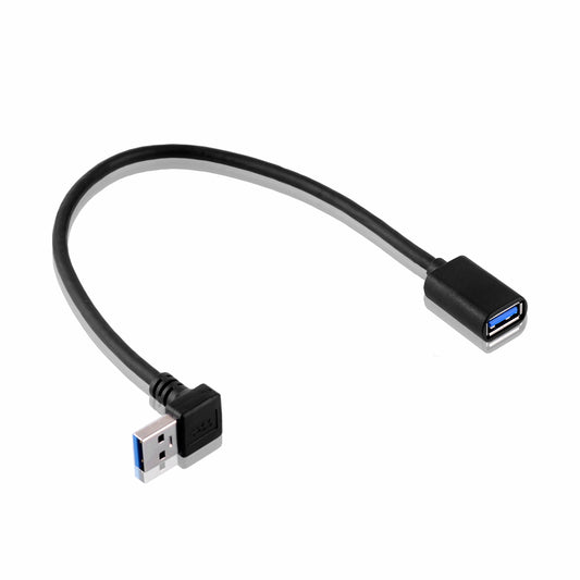 30cm USB 3.0 Winkel Adapter - 90° Grad Winkeladapter - A-Stecker zu A-Buchse - kompatibel mit Allen USB Kabeln - optimale Kabelführung - Euroharry GmbH