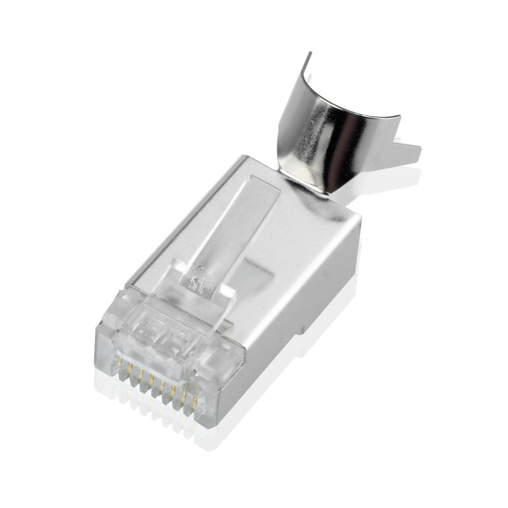 RJ45-Netzwerkstecker Cat7A Cat7 CAT6A 10 GBit LAN-geschirmte modulare Stecker mit Knickschutztüllen (5 Stück)