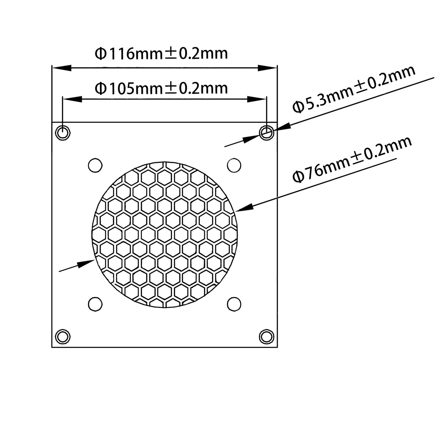 Lüftungsgitter 80mm Lüfterabdeckun ,für  PC, Computer, AV, elektronische Schränke