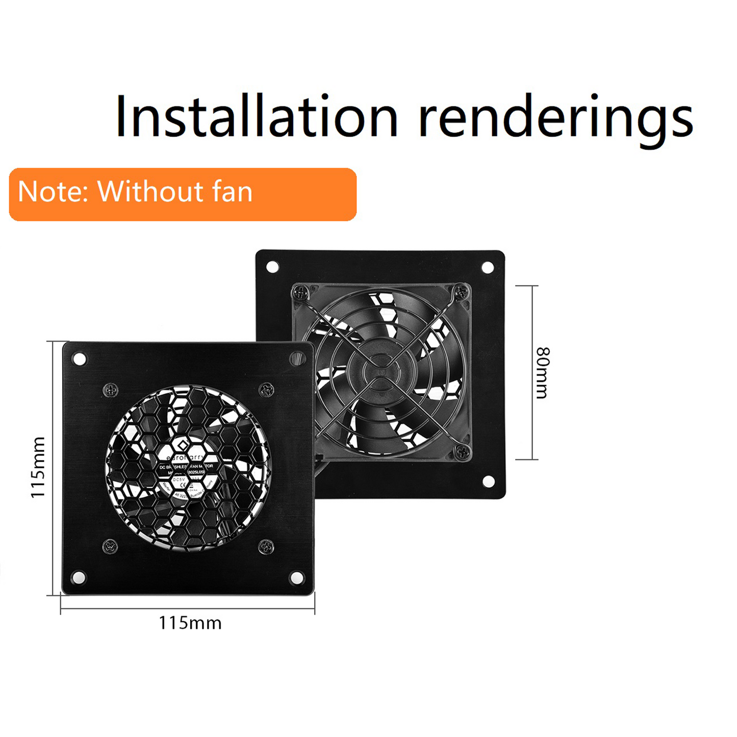 Lüftungsgitter 80mm Lüfterabdeckun ,für  PC, Computer, AV, elektronische Schränke