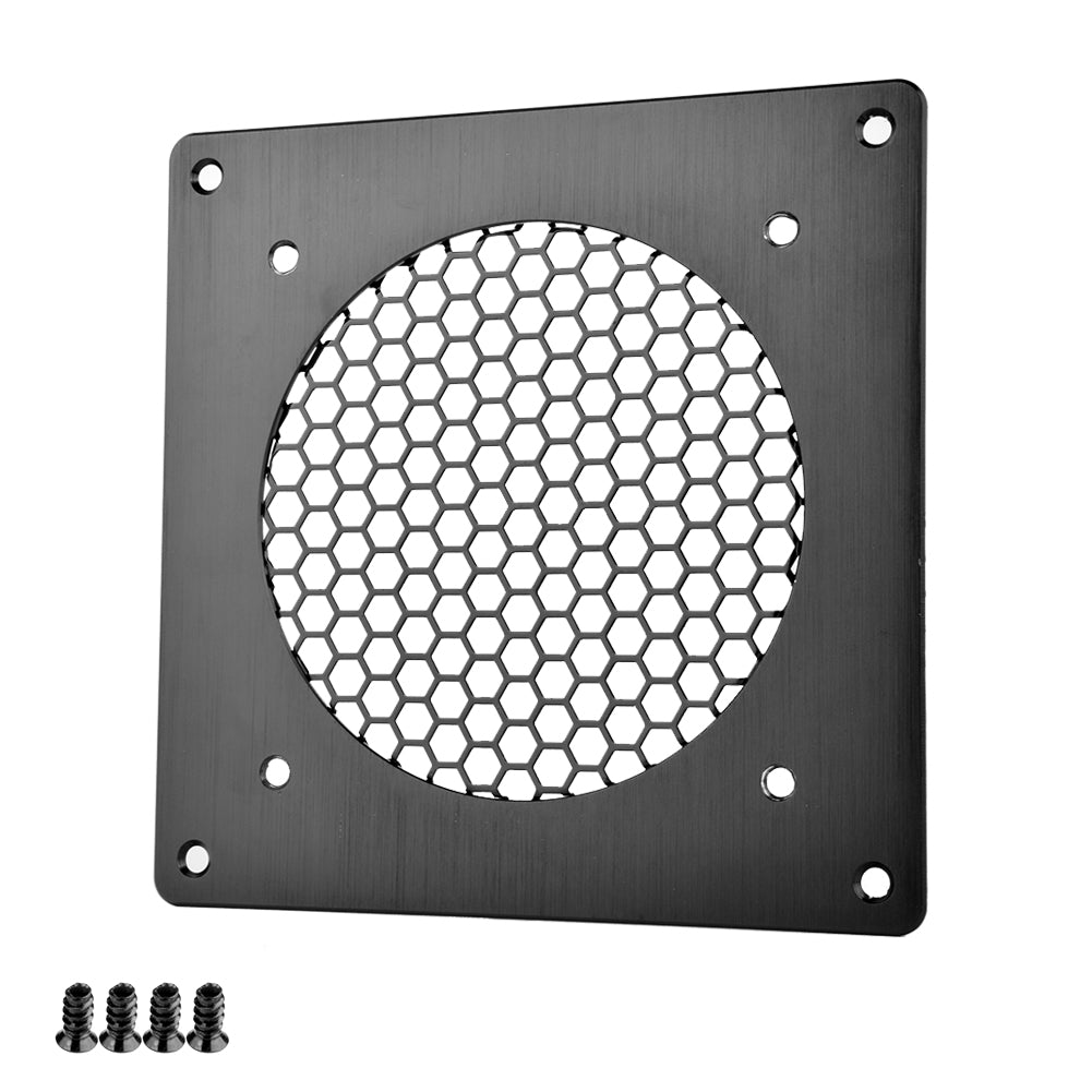 4x PC-Lüftergitter 120 Mm – Schutzgitter Für Lüfterschrauben, Aus Kohlenstoffstahl, Einfache Montage, Staubabweisend (schwarz)