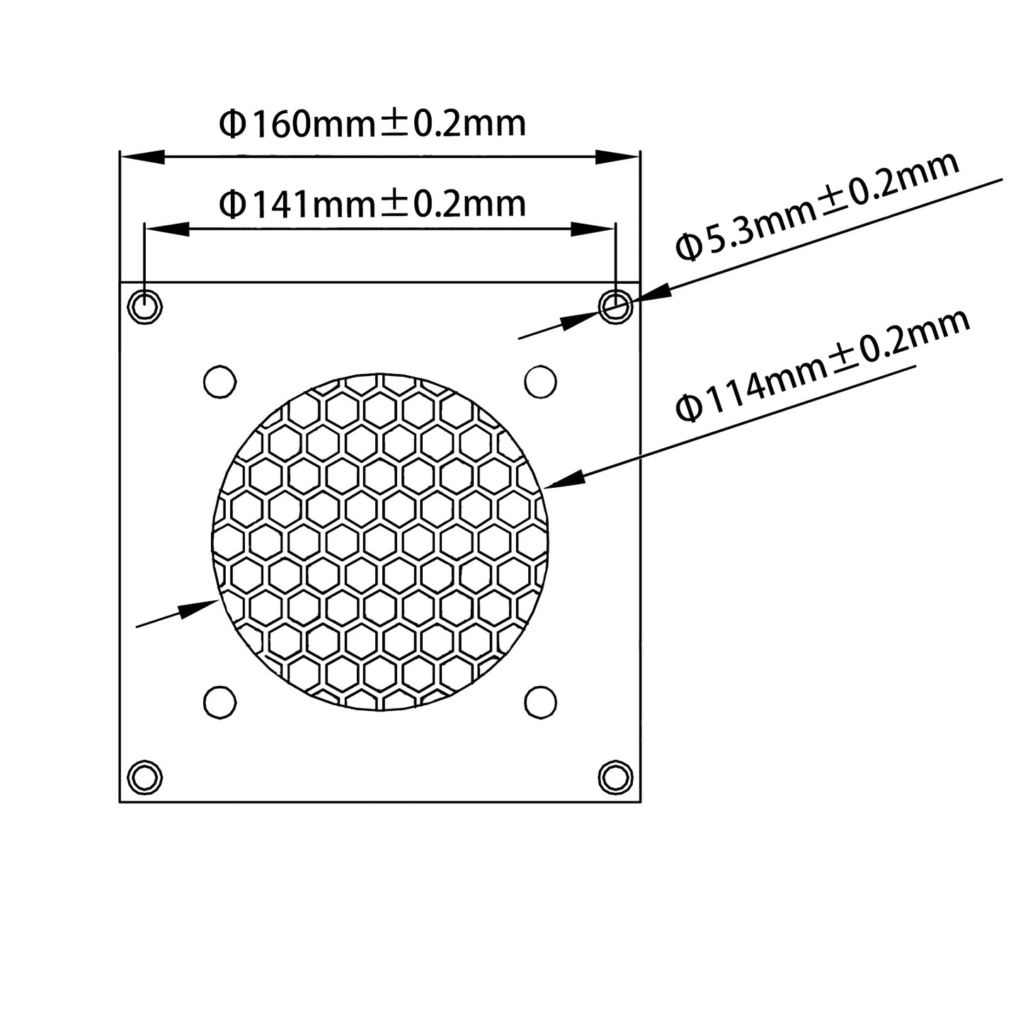 Lüftungsgitter 120mm Lüfterabdeckun ,für  PC, Computer, AV, elektronische Schränke