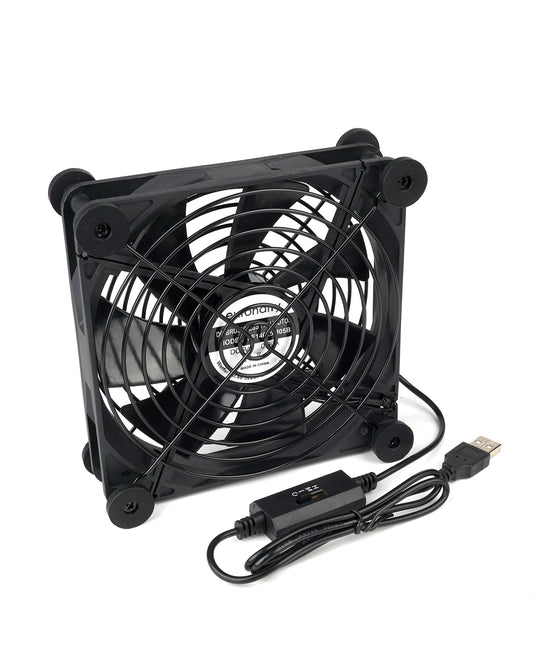 USB Fan 140mm Silent fan with USB DC 5V/0.3A mini fan with metal grill protection housing fan 140mm to PC/TV box/receiver/AV cabin/PS4/router