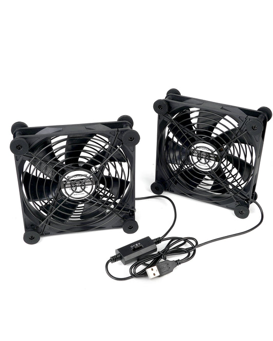 USB Fan 140mm 2 IN 1 Silent fan with USB DC 5V/0.3A mini fan with metal grill protection housing fan 140mm to PC/TV box/receiver/AV cabin/PS4/router