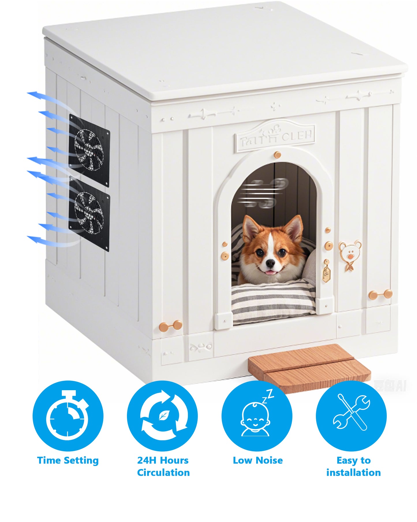 Euroharry USB 120mm leiser Ventilator, 6 Windgeschwindigkeiten und Smart Timing Controller, Motor Moisture Resistant (IPX5) Staubbeständig, Breitspannungs-kompatibel 5-12V mit modernen gebürsteten schwarzen Aluminiumrahmen, Geeignet