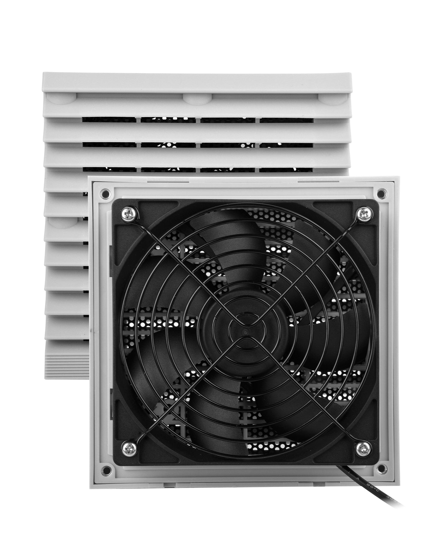 USB 120mm Wohnmobil-Lüftungsventilator , Timer + Geschwindigkeitsregelungssystem, 6 Geschwindigkeitsstufen, IPX5, mit I, 5-12V, geeignet für Wohnmobile, Camper, grau-weiß