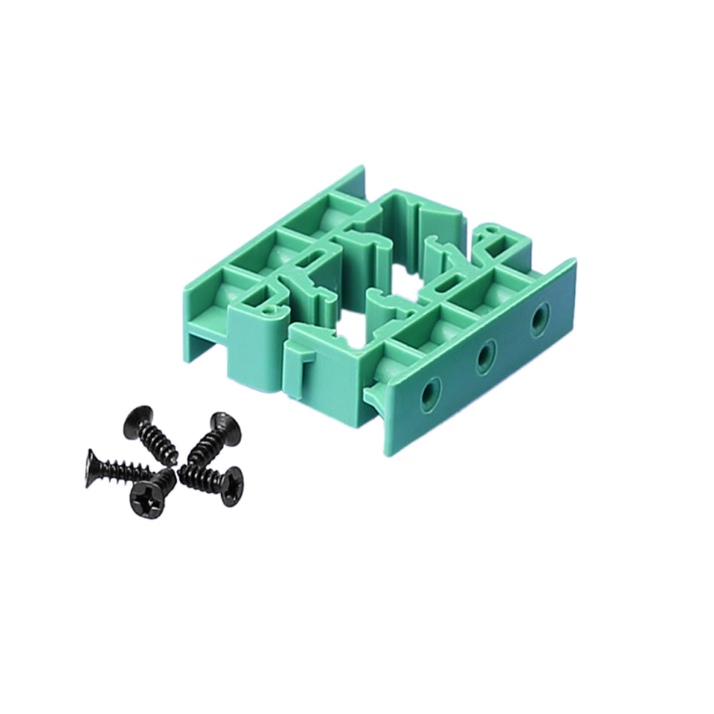 Euroharry GmbH 2-pack RJ45 8P8C breakout boards with screw terminal connectors and DIN rail clips for network wiring.