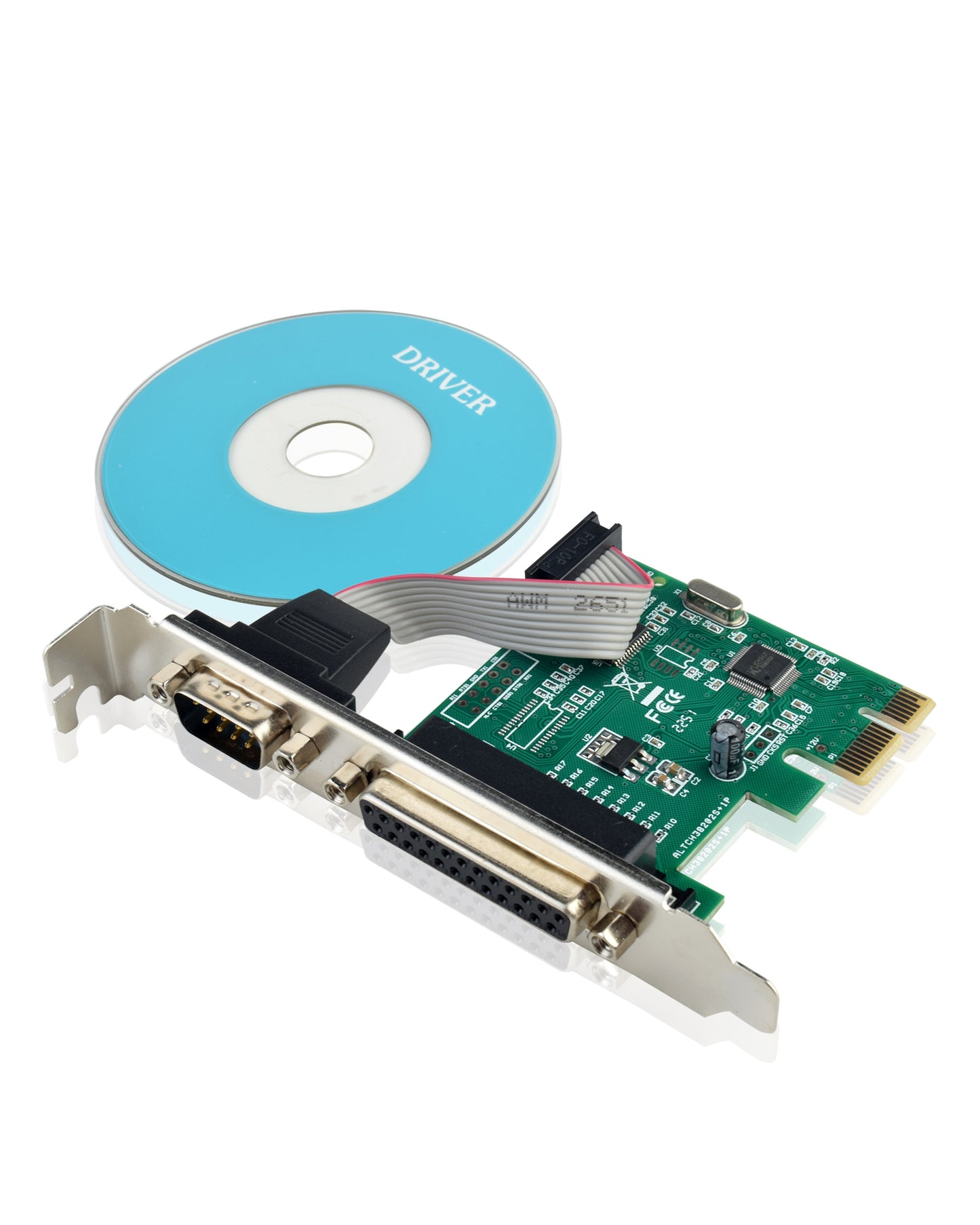 DB25 Parallel Port LPT Printer DB9 RS232 zu to PCI-E PCI Express Card Adapter Converter WCH Chipsatz
