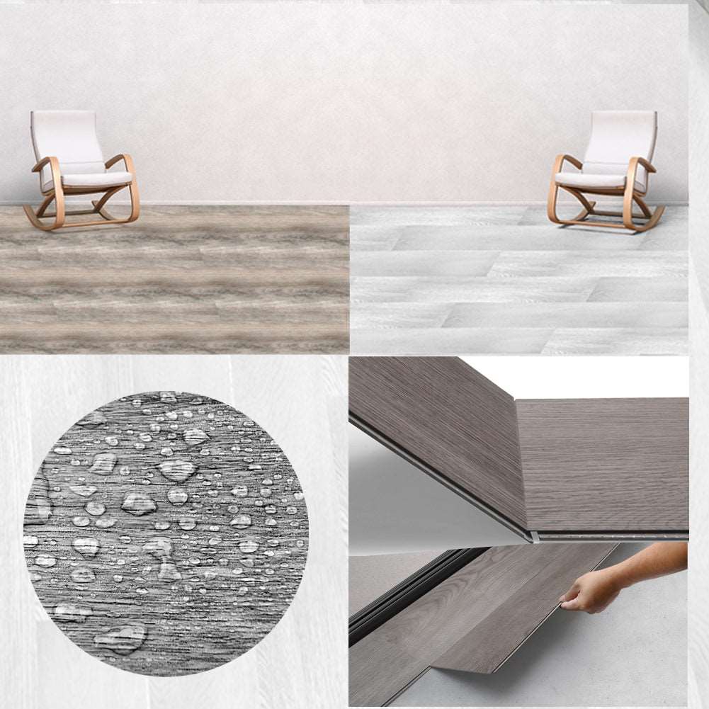 19 Stück 2,5m² Klick Vinylboden PVC Bodenbelag 3,5mm Vinyl Laminat Dielen 0,3 mm Nutzschicht Dielenboden Rutschfest Wasserfest Fußboden
