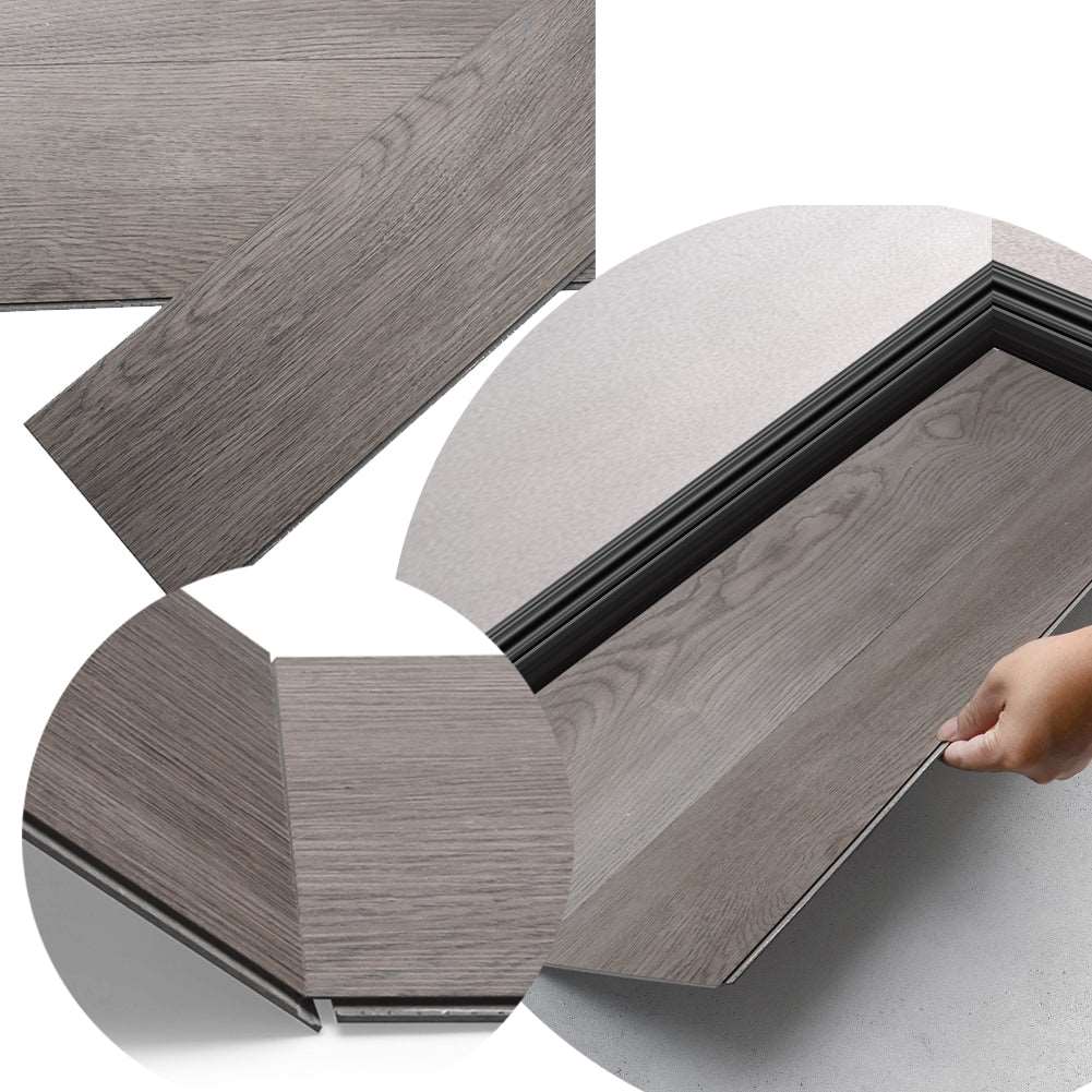 19 Stück 2,5m² Klick Vinylboden PVC Bodenbelag 3,5mm Vinyl Laminat Dielen 0,3 mm Nutzschicht Dielenboden Rutschfest Wasserfest Fußboden