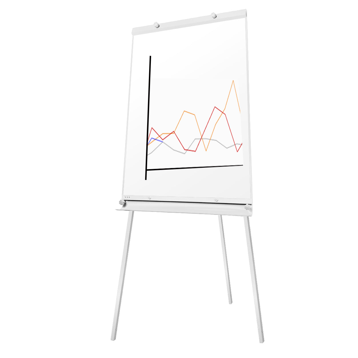 Whiteboard Flipchart Magnetwand mit Alurahmen Magnetisch Whiteboard und Magnettafel Lackiert WhiteBoard + Mobile Ständer Einstellbar drehbar