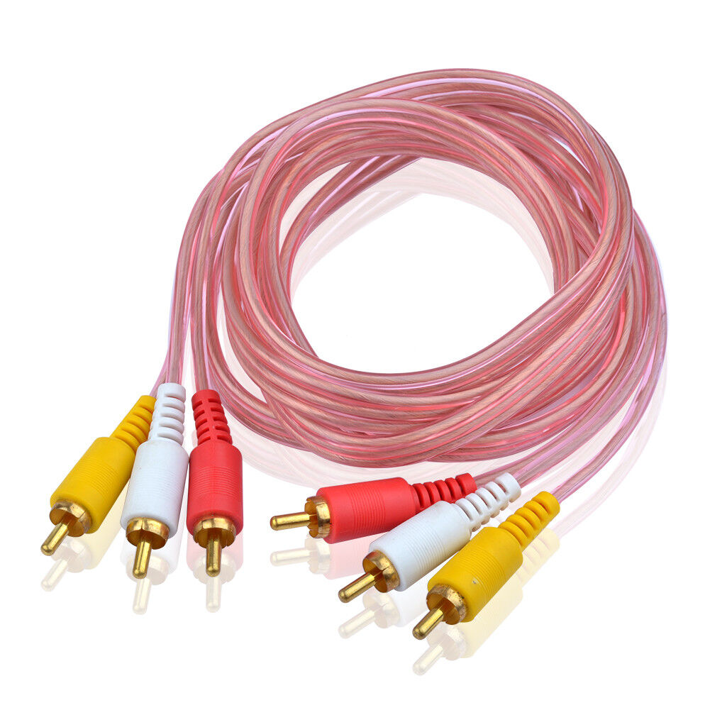 2M AUDIO CINCH Kabel- 3 RCA Stecker zu 3 RCA Stecker Composite Audio Video