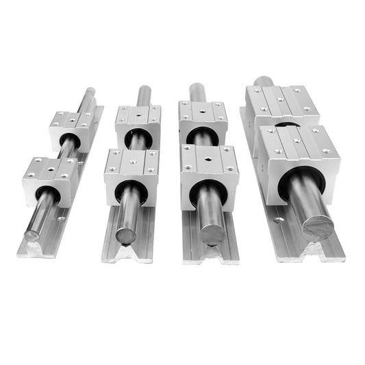 3D Zubehör| 2 Stück SBR12 SBR16 SBR20 SBR25 Linearführung Gleitschiene+4 Stück Linearblock SBR12UU SBR16UU SBR20UU SBR25UU CNC 3D-Drucker - Euroharry GmbH