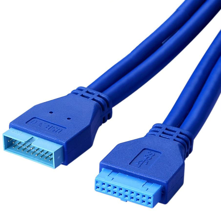 19Pin Stecker auf Buchse M/F USB3.0 Adapterkabel Verlängerung Mainboard intern Kabel - Euroharry GmbH