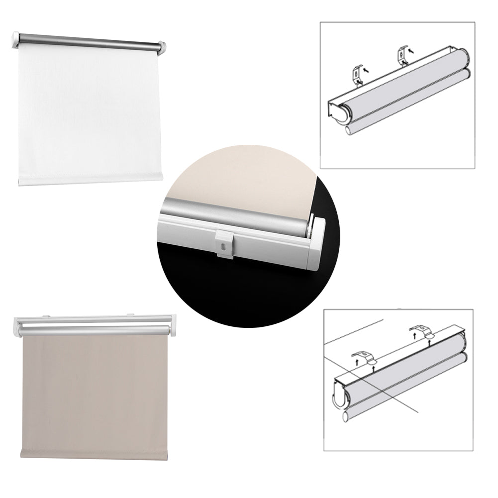 Schnurloses Thermorollo Klemmfix Rollo Verdunkelungsrollo Silberbeschichtung lichtundurchlässig Sichtschutz für Fenster & Türen - Euroharry GmbH