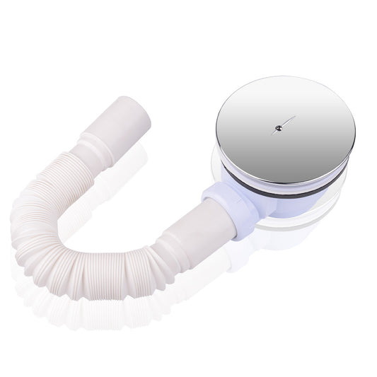 Ablaufgarnitur Dusche 90mm flach Siphon mit Geruchsstop und Haarsieb - Euroharry GmbH