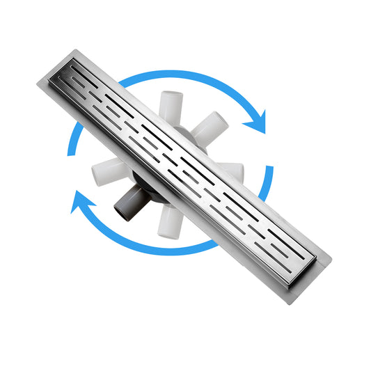 Edelstahl Duschrinne Bodenablauf Abflussrinne Duschablauf Ablauf -360° Schlitz - Euroharry GmbH