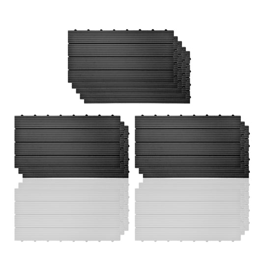 2㎡ 30x60 cm WPC Fliese Terrassenfliesen Klickfliese balkonfliesen - Euroharry GmbH