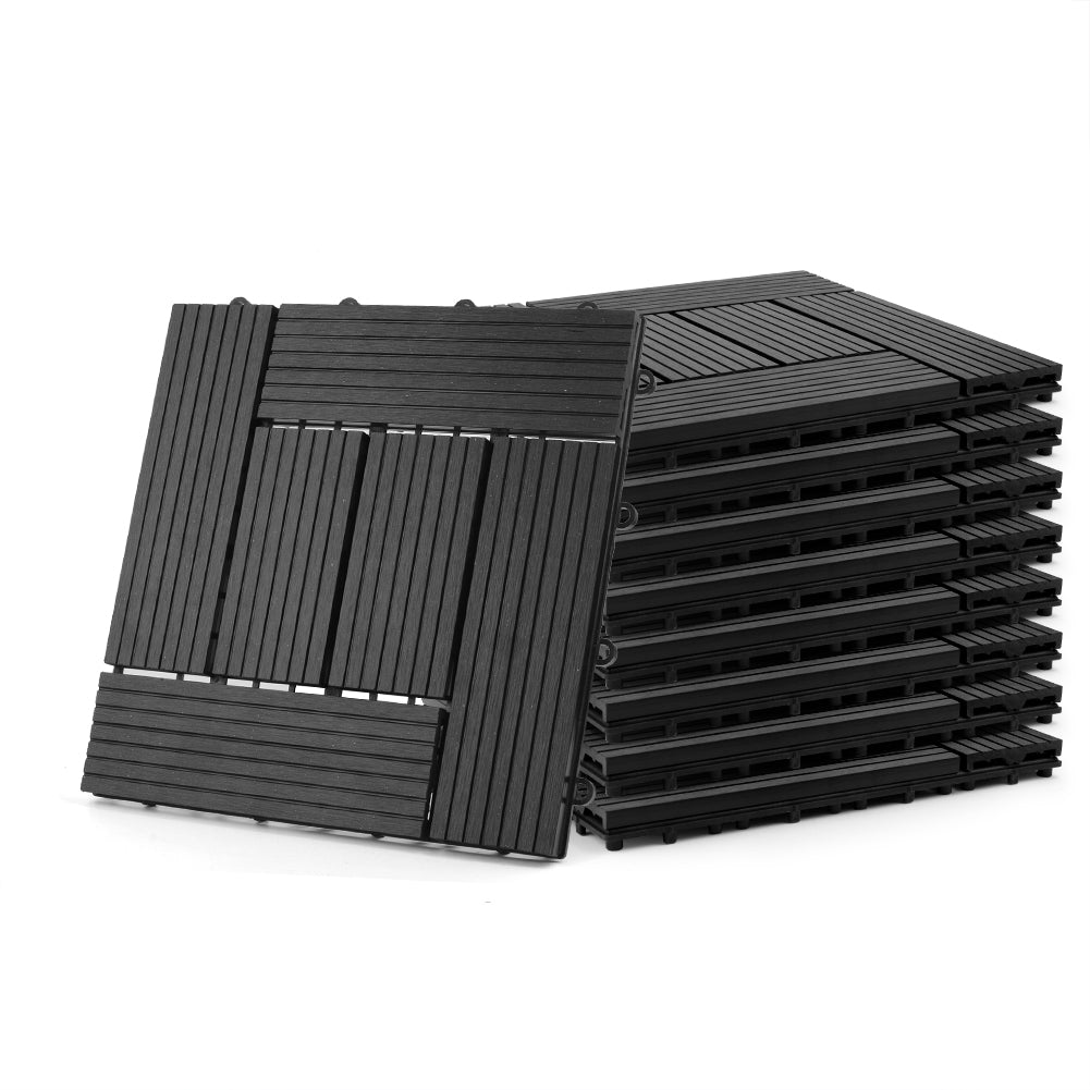 1 Stuck 30x30cm oder 60x30 cm WPC Fliese Terrassenfliesen Klickfliese Terrasse Holz Holzfliese balkonfliesen Terrasse - Euroharry GmbH