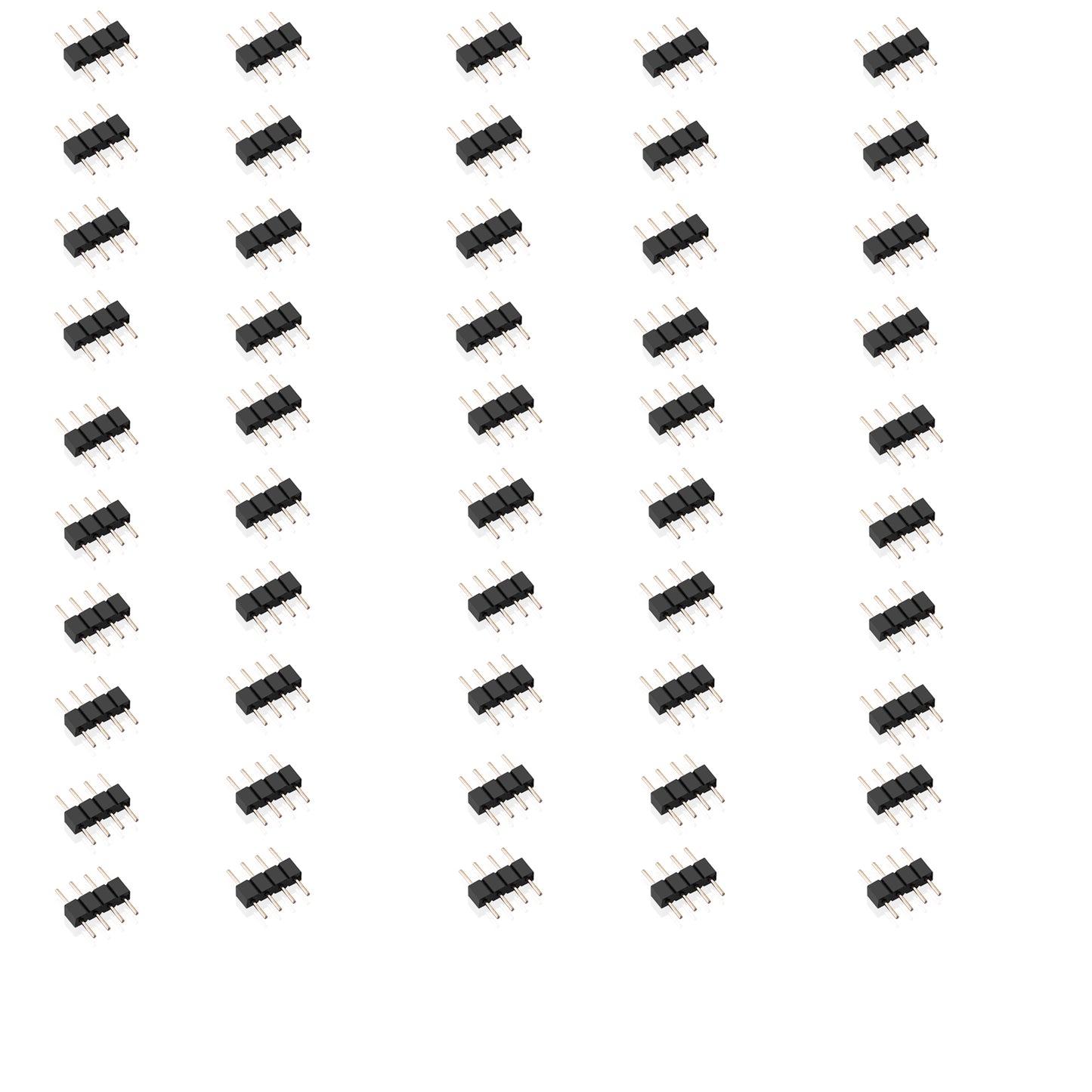 LED Streifenlicht Zubehör | 4 Pin Pol Kabel Verbinder Kupplung Adapter 4 polig Steckverbinder RGB LED Stecker für SMD 5050 3528 2835 RGB LED-Streifen - Euroharry GmbH