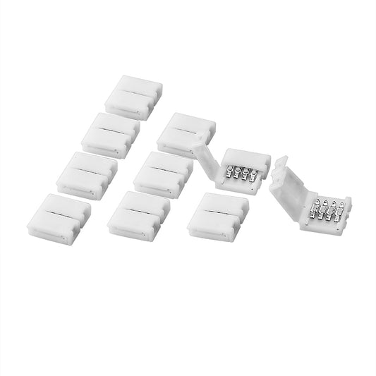 LED Streifenlicht Zubehör| 4 pol Verbinder mit Klemmbefestigung Schnellverbinder - Euroharry GmbH