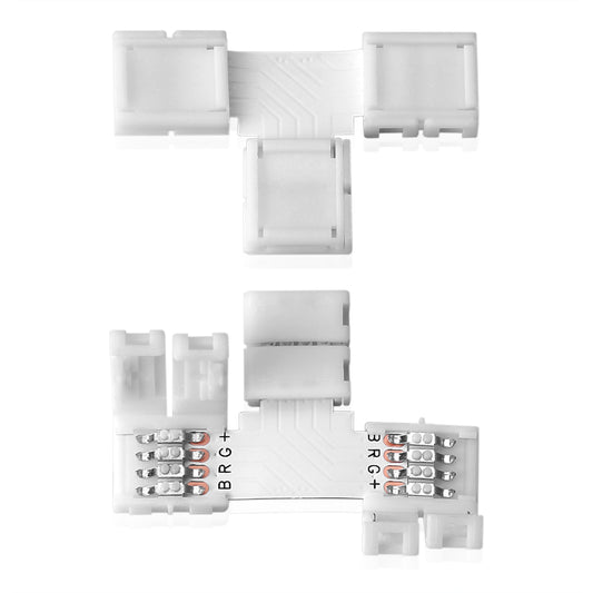LED Streifenlicht Zubehör| Eckverbinder T-Form Verbinder Schnellverbinder Steckverbinder LED Strip RGB 5050 Streifen - Euroharry GmbH