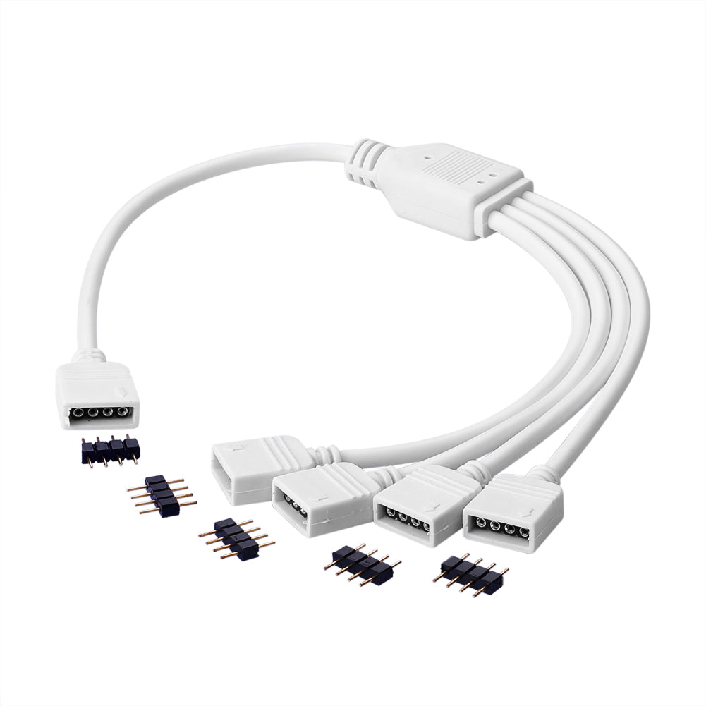 LED Streifenlicht Zubehör| 4PIN Verteiler Verbinder Verlängerungskabel RGB Kabel LED Strip - Euroharry GmbH