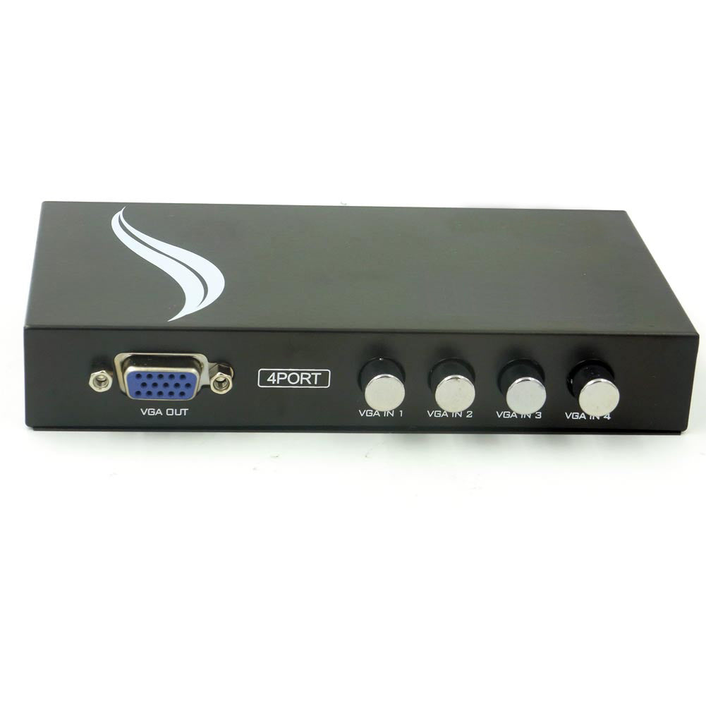 Umschalter VGA 4 PORT SVGA VGA Handbuch Sharing Switch 1 Monitor