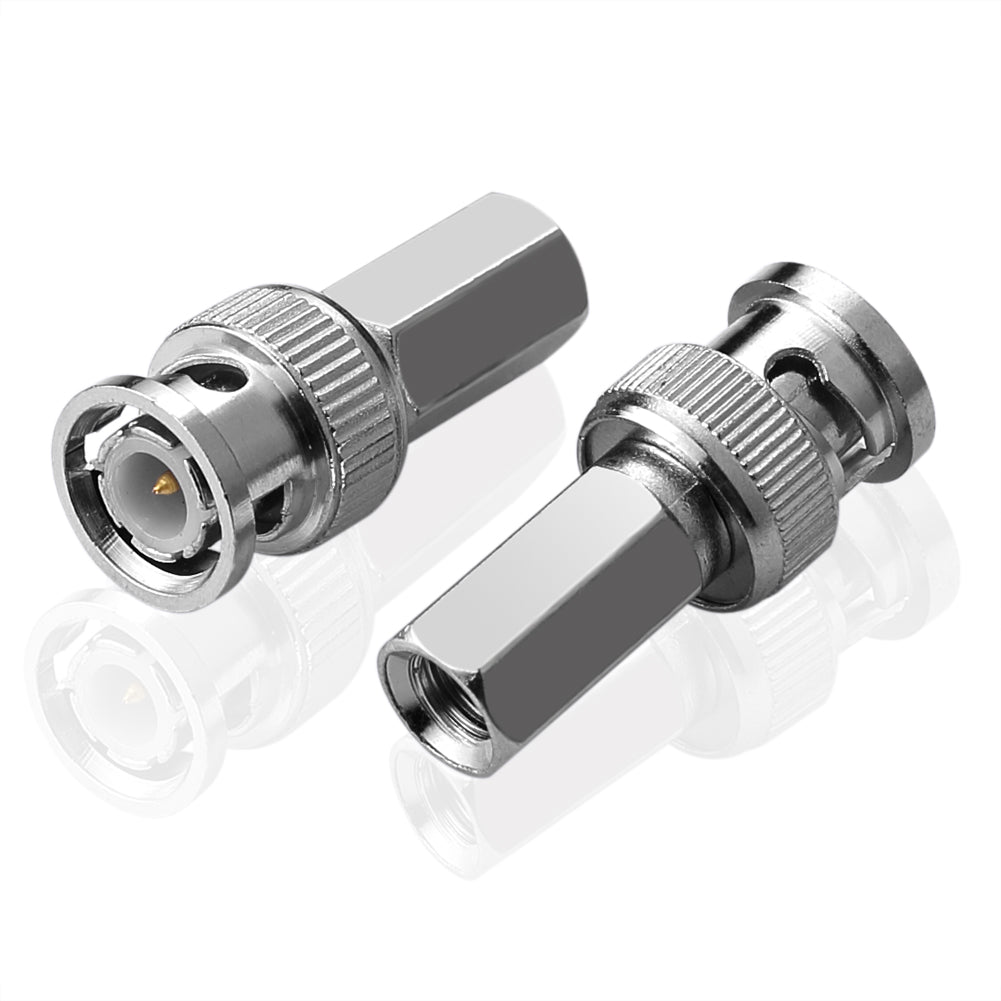 5 Stück BNC-Stecker Twist-On-Steckverbinder Kabeladapter für Koaxialkabel RG59 & RG62 - Euroharry GmbH