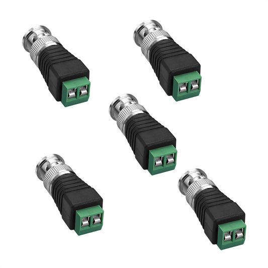 5 Stück BNC Stecker auf Klemmenblock Adapter für CCTV Video Kameras Stecker - Euroharry GmbH
