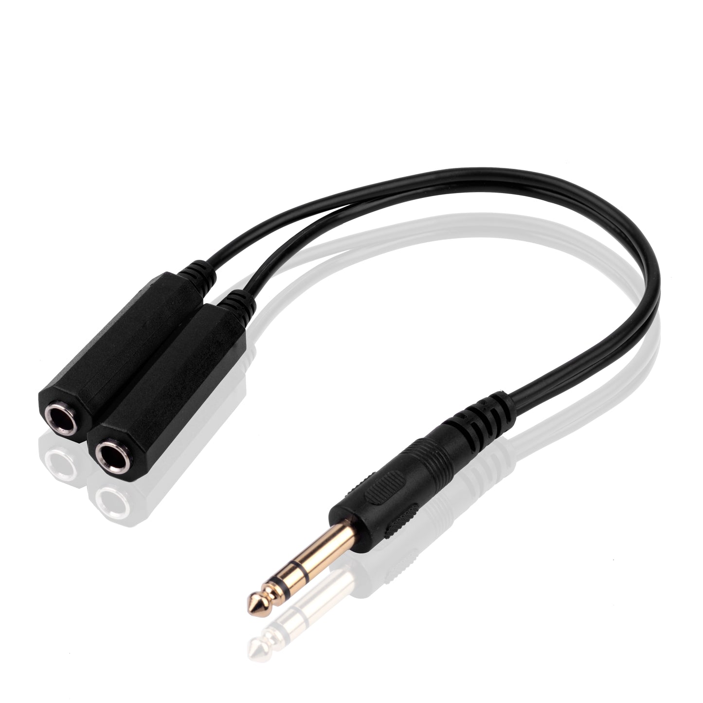 30cm 6,35mm 1/4 ' Audio-Verlängerungskabel 1 Stecker auf 2 Buchsen - Euroharry GmbH