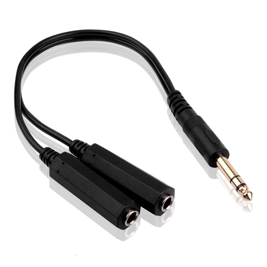 30cm 6,35mm 1/4 ' Audio-Verlängerungskabel 1 Stecker auf 2 Buchsen - Euroharry GmbH