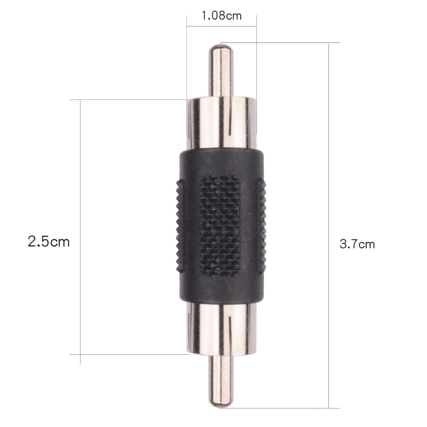 5 Stück RCA Stecker auf Stecker RCA Koppler Stecker Adapter - Euroharry GmbH