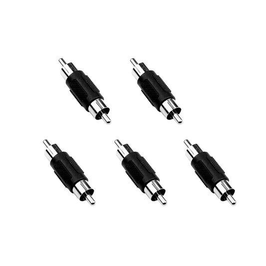 5 Stück RCA Stecker auf Stecker RCA Koppler Stecker Adapter - Euroharry GmbH