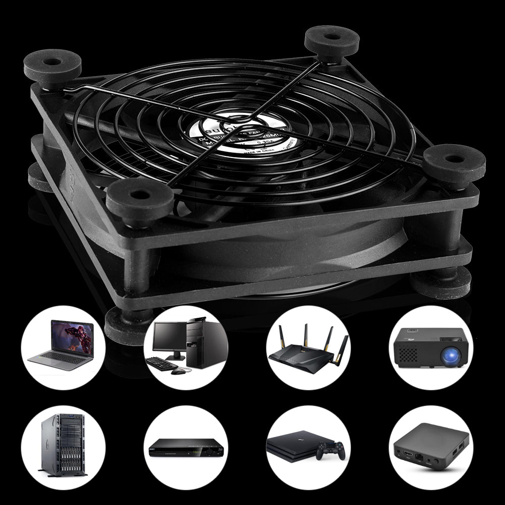 USB PC Ventilator lüfter 80mm Leise PC Gehäuselüfter Einstellbare Fan 5V - Euroharry GmbH