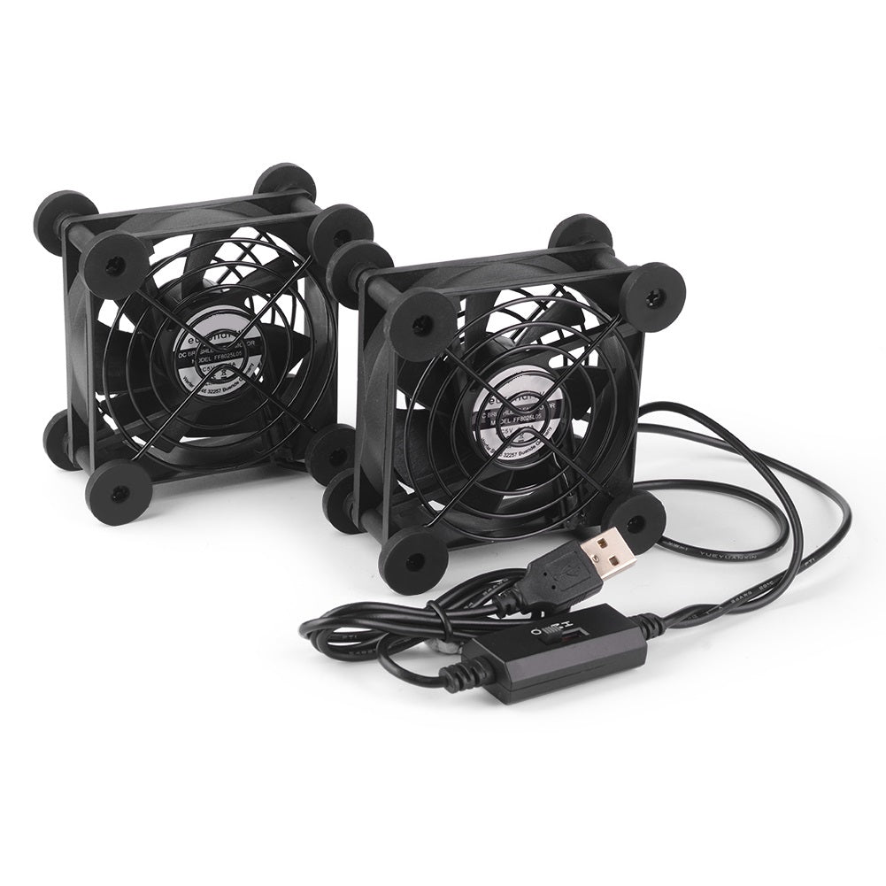USB PC Ventilator lüfter 80mm 2in1 Leise PC Gehäuselüfter Einstellbare Fan 5V - Euroharry GmbH