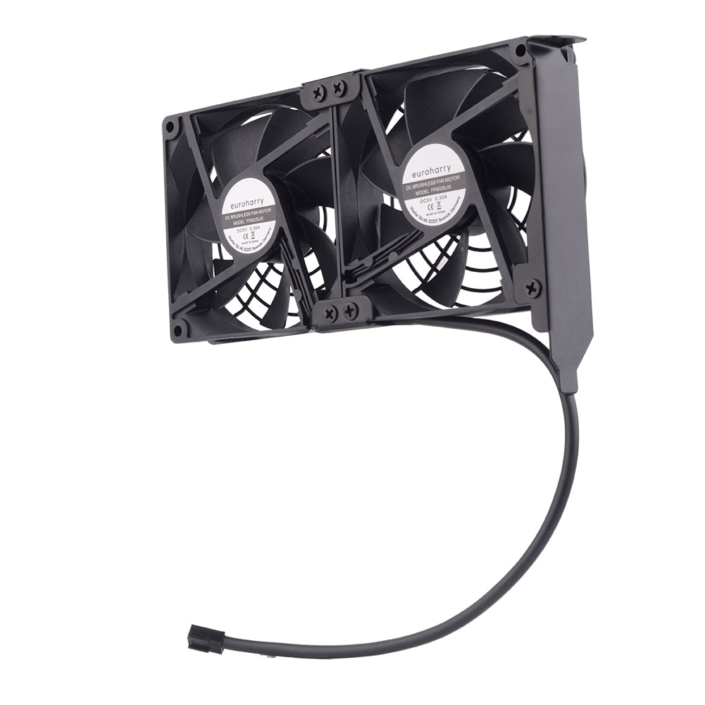 Grafikkarten-Lüfter2 x 92 mm -Hoher Luftstrom Lüfter, -PCI-Halterung Kühler - GPU-Lüfter ,unterstützt 5 V, 7V,12V unterstützt unterstützt Support Mainboard sys_fan Schnittstelle - Euroharry GmbH