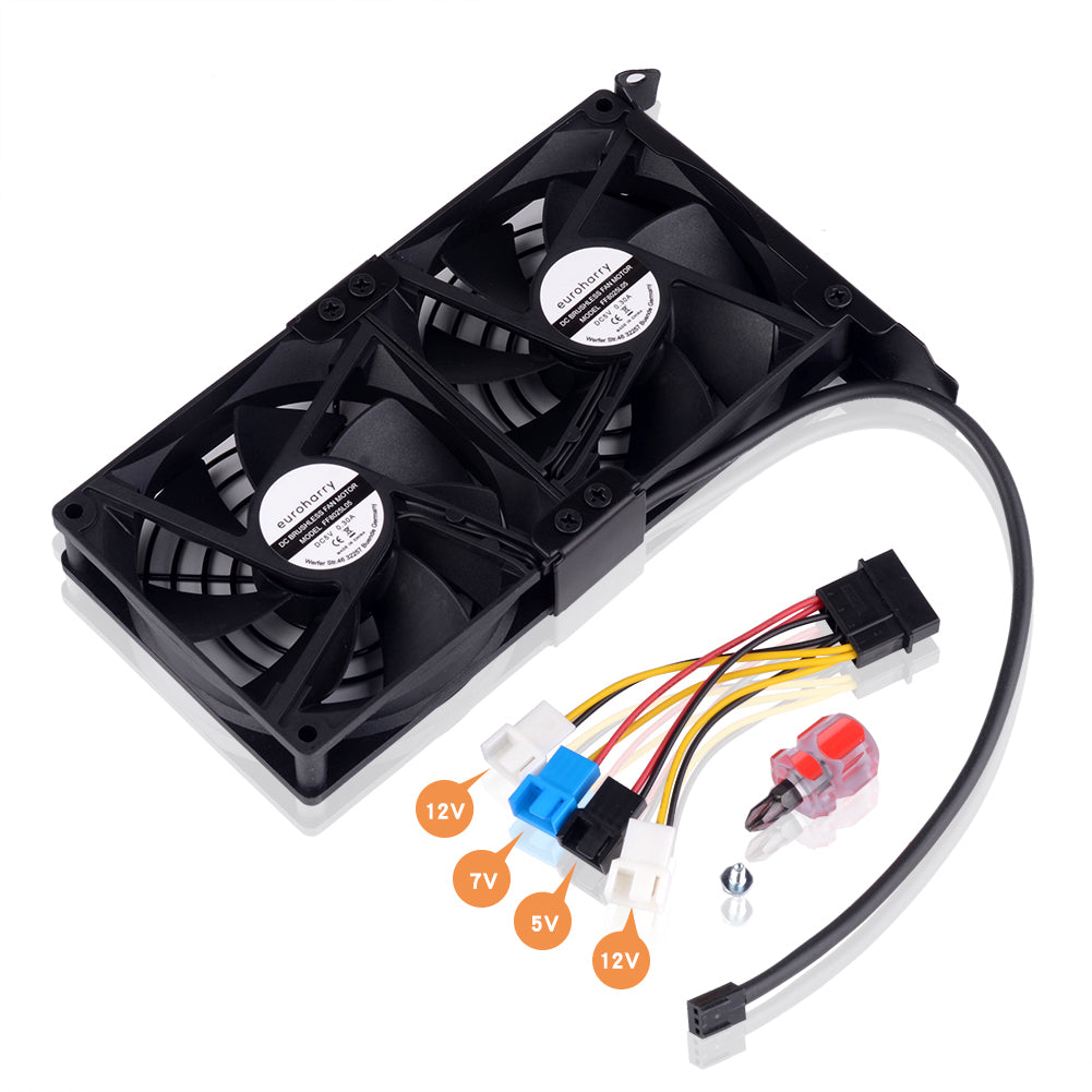 Grafikkarten-Lüfter2 x 92 mm -Hoher Luftstrom Lüfter, -PCI-Halterung Kühler - GPU-Lüfter ,unterstützt 5 V, 7V,12V unterstützt unterstützt Support Mainboard sys_fan Schnittstelle - Euroharry GmbH