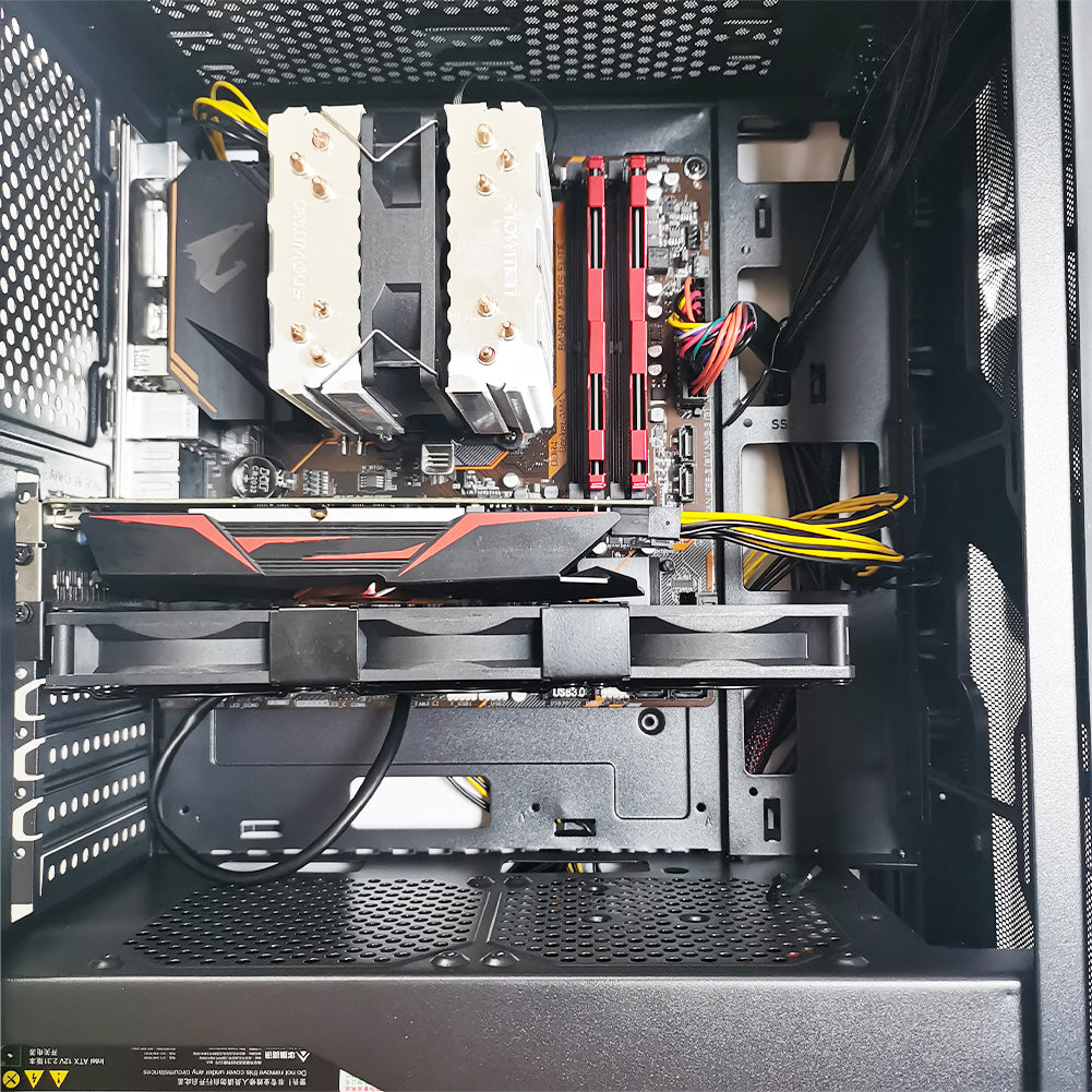 Grafikkarten-Lüfter3 x 92 mm PWM Lüfter, PCI-Halterung Kühler - GPU-Lüfter,unterstützt 5 V, 7V,12V ,unterstützt unterstützt Support Mainboard sys_fan Schnittstelle - Euroharry GmbH