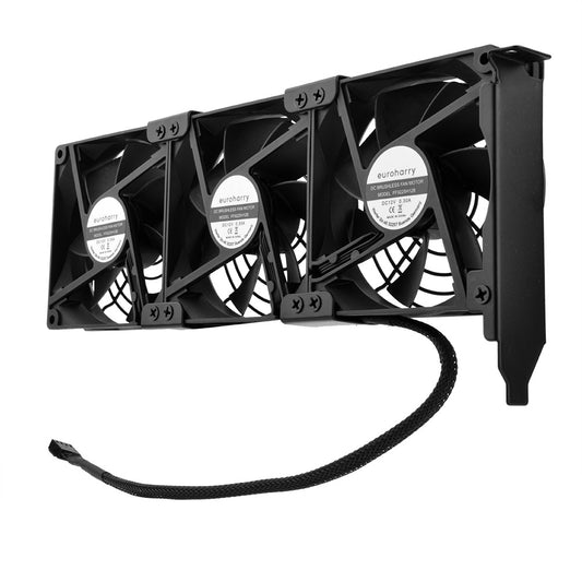 Grafikkarten-Lüfter3 x 92 mm PWM Lüfter, PCI-Halterung Kühler - GPU-Lüfter,unterstützt 5 V, 7V,12V ,unterstützt unterstützt Support Mainboard sys_fan Schnittstelle - Euroharry GmbH