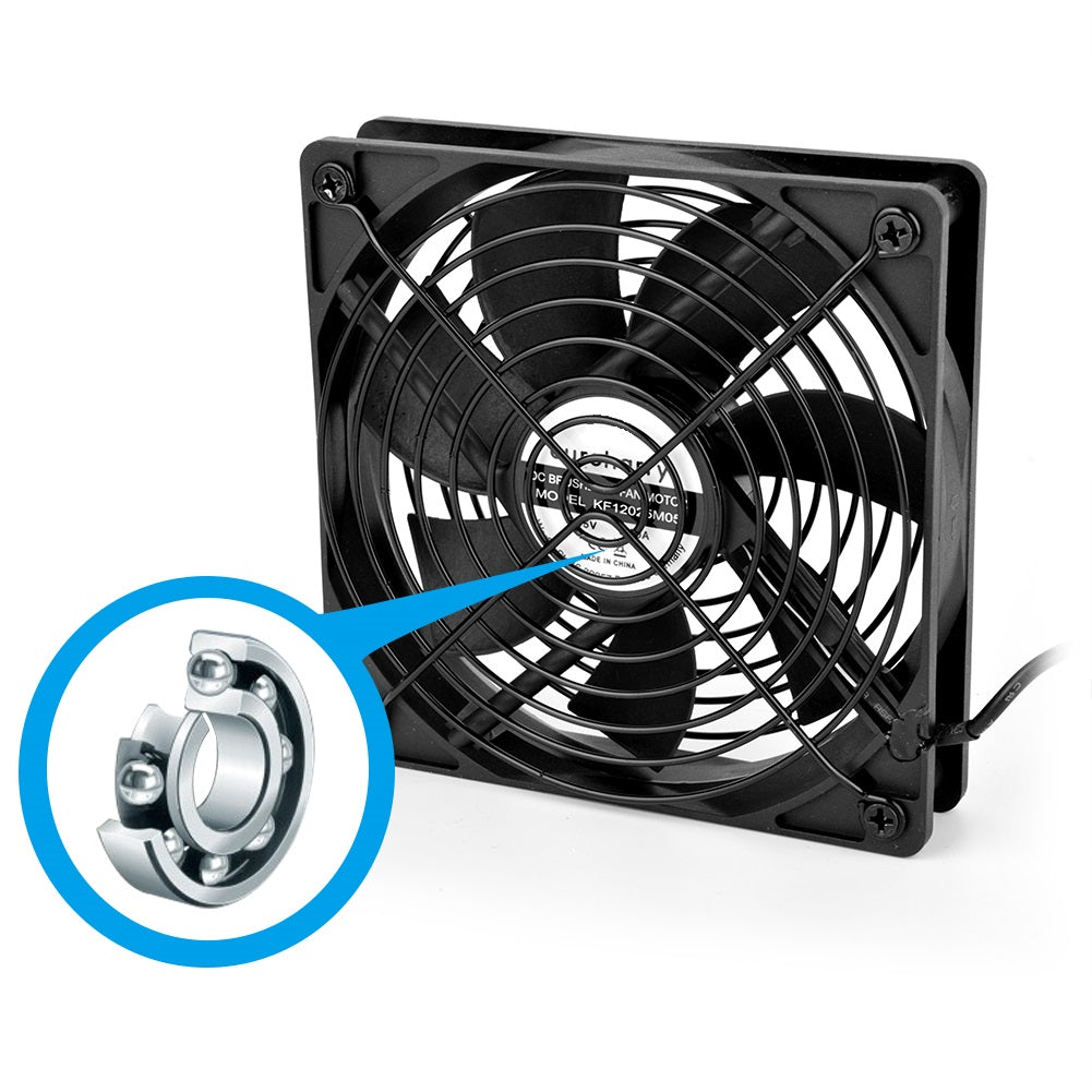 USB PC Ventilator USB lüfter pc lüfter PC 120MM Gehäuse lüfter zum PC/TV Box/Receiver/AV cabin/PS4/router - Euroharry GmbH